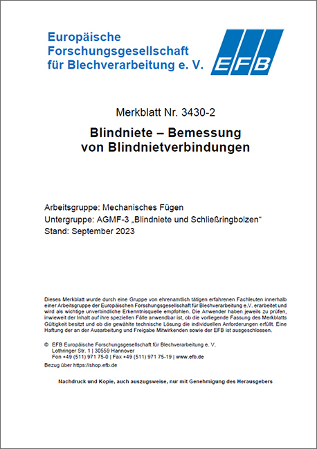 Blindniete – Bemessung von Blindnietverbindungen