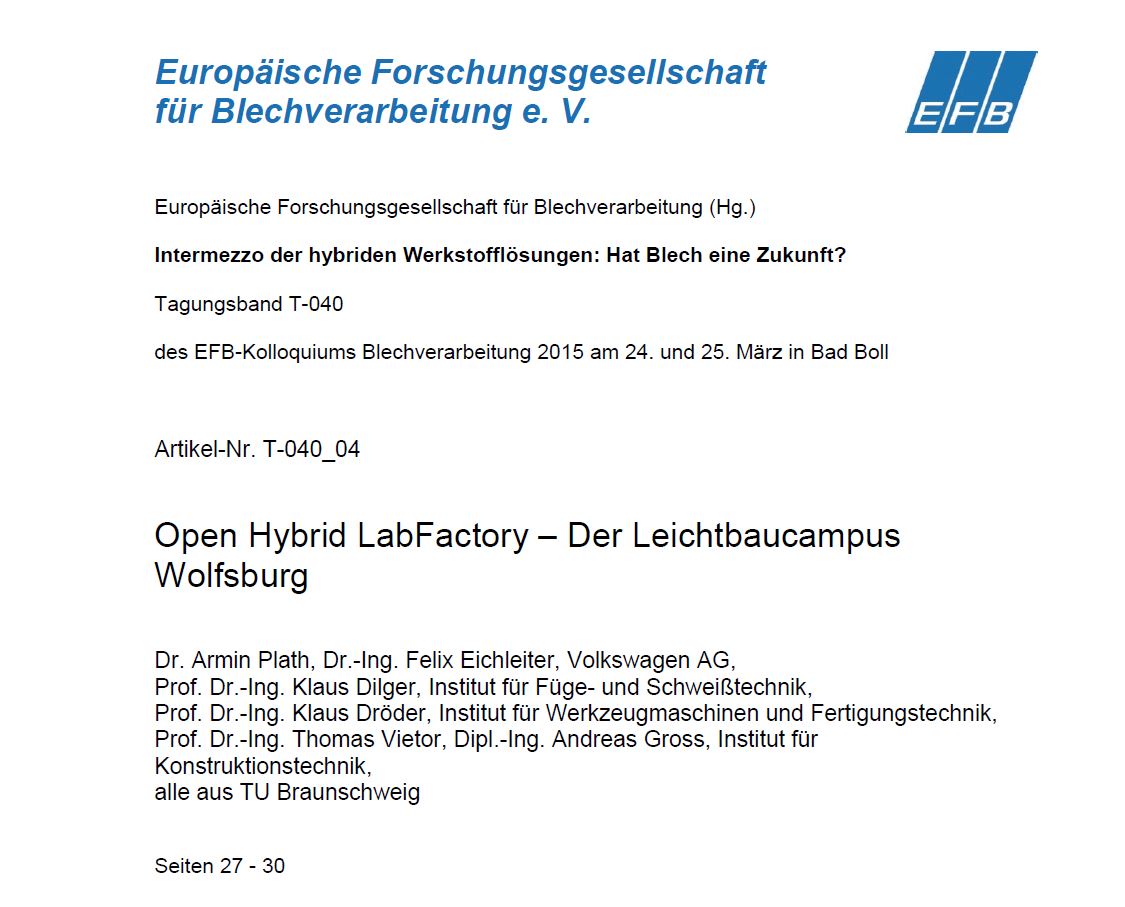 Open Hybrid LabFactory – Der Leichtbaucampus Wolfsburg