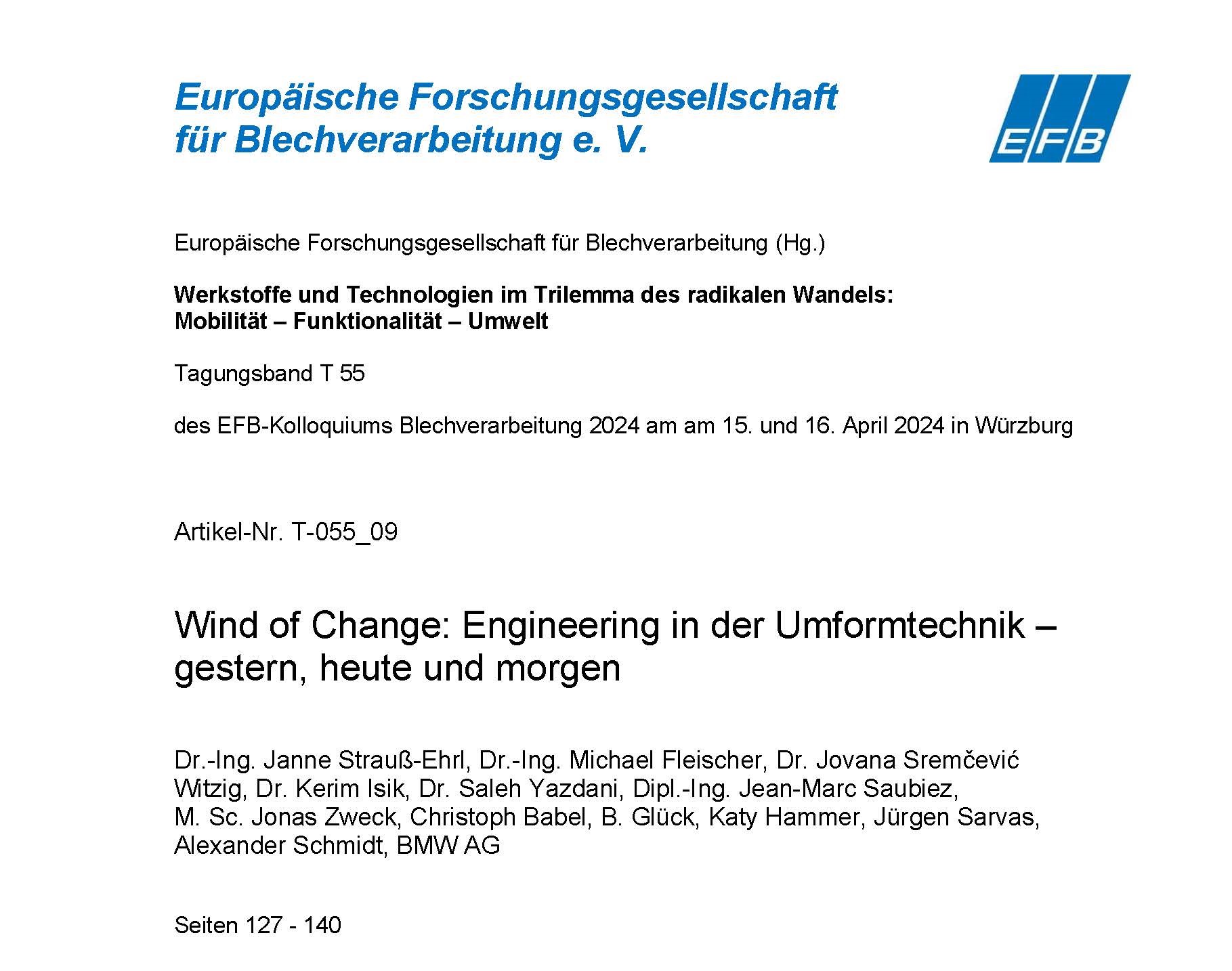 Wind of Change: Engineering in der Umformtechnik – gestern, heute und morgen