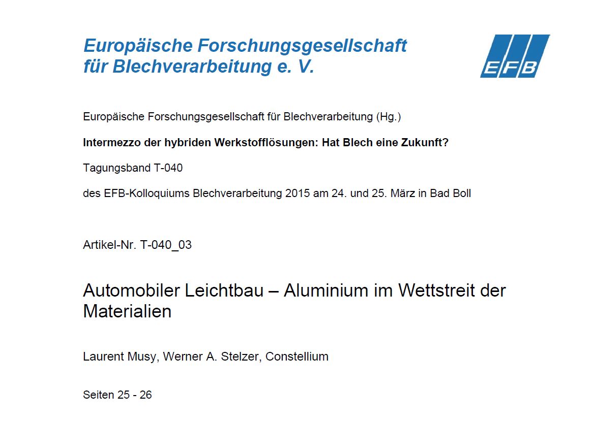 Automobiler Leichtbau – Aluminium im Wettstreit der Materialien